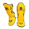 MUAY THAI SHIN GUARDS MONGKOL NEW DESIGN SGM02 - YELLOW
