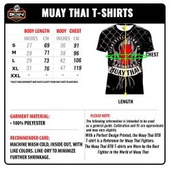 BORN TO BE MUAY THAI QUICK DRY T-SHIRT THAI BOXING - 02 Gym T-Shirts