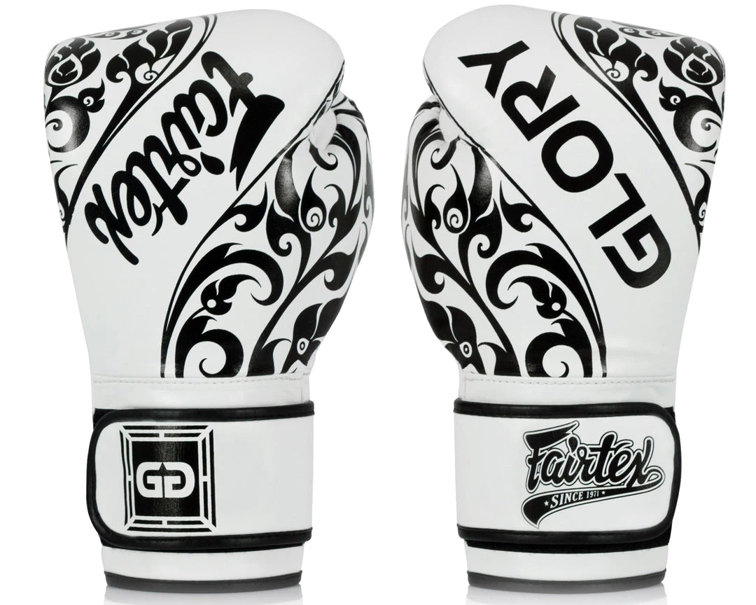 MUAY THAI BOXING GLOVES FAIRTEX GLORY - BGVG2 WHITE 3 MUAY THAI BOXING GLOVES FAIRTEX GLORY - BGVG2 WHITE