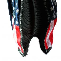 PREMIUM MUAY THAI SHORTS MEN WOMEN USA FLAG BY WORLD MMA GEAR - NAVY