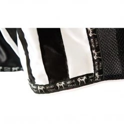 PREMIUM MUAY THAI SHORTS MEN WOMEN USA FLAG BY WORLD MMA GEAR - BLACK